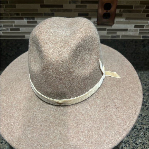 Rachel Parcell Tan Felt Hat with Ribbon main image 6